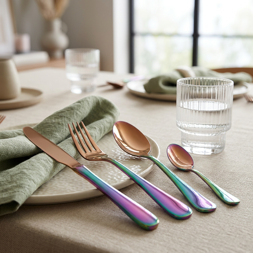 Premium Rose Gold Cutlery Set 24 Piece