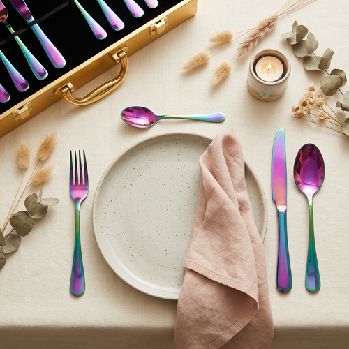 Premium Rose Gold Cutlery Set 24 Piece