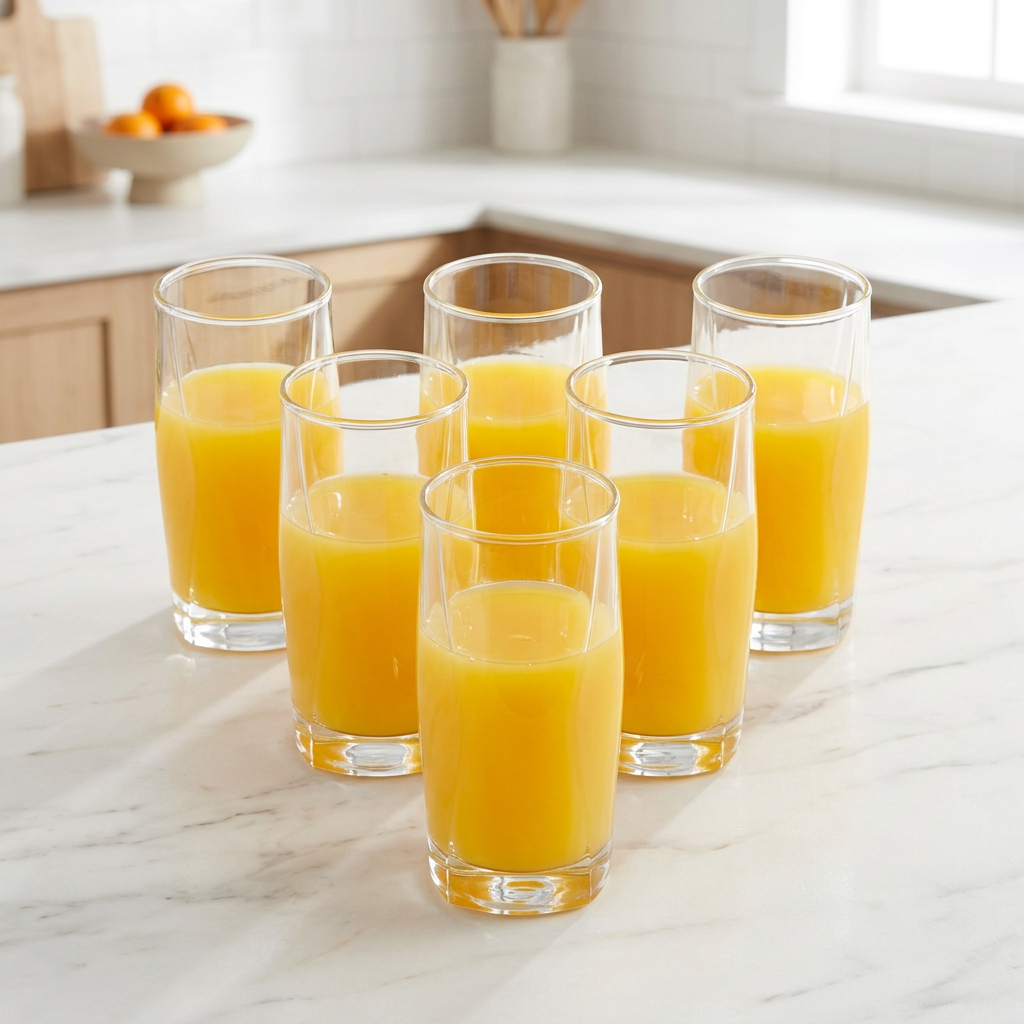 Artisan Wavy Crystal Tumblers Set of 6