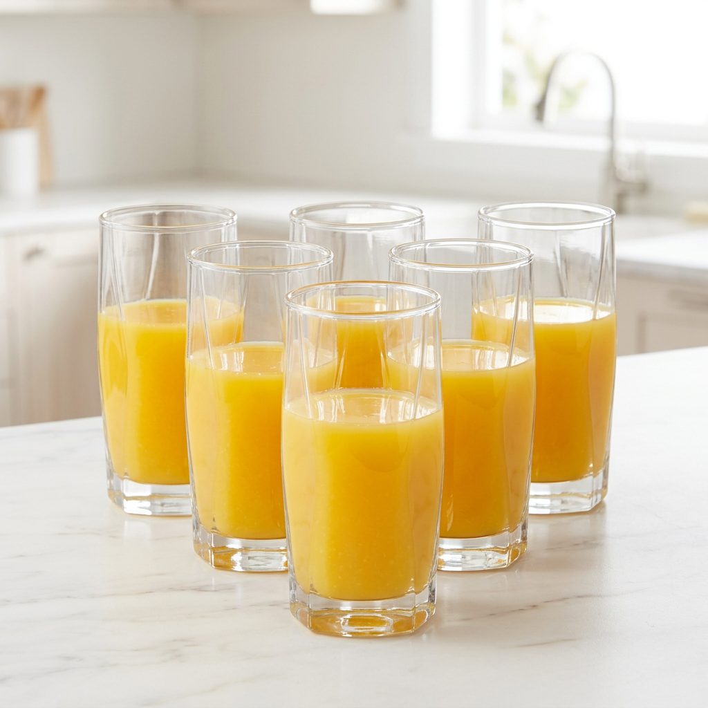 Artisan Wavy Crystal Tumblers Set of 6