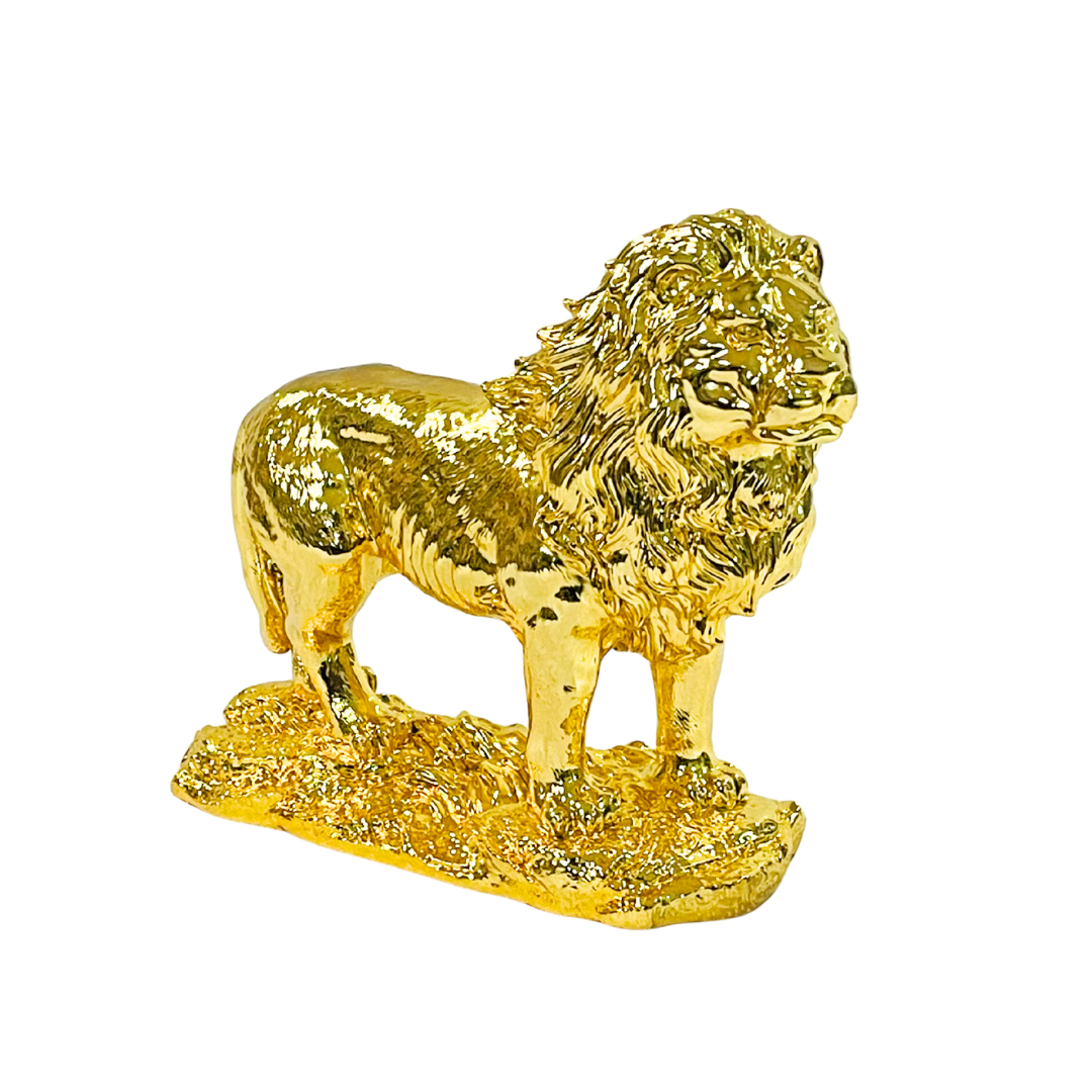 Golden Lion Modern Decorative Showpiece
