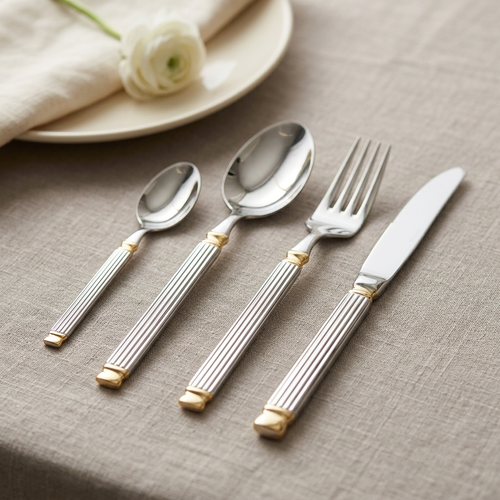 Classic Stainless Steel Cutlery Set 24 Piece