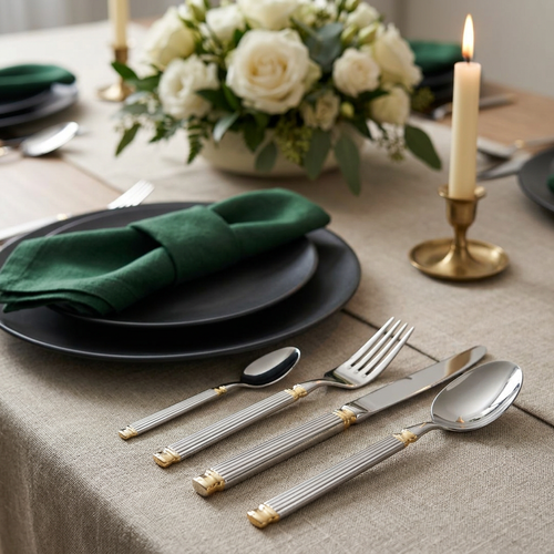 Classic Stainless Steel Cutlery Set 24 Piece