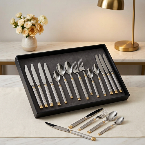 Classic Stainless Steel Cutlery Set 24 Piece