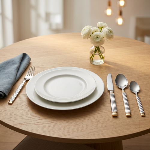Classic Stainless Steel Cutlery Set 24 Piece