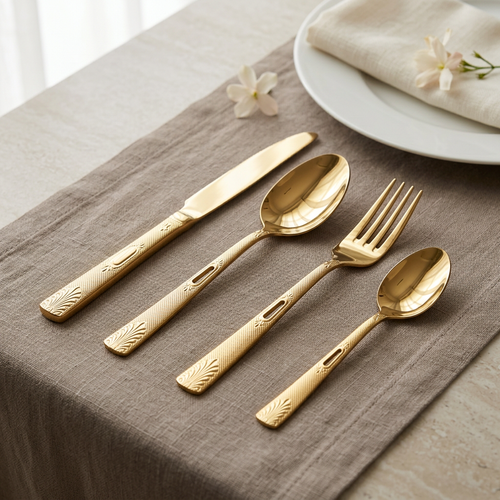 Imperial Fine Tune Gold Cutlery Set 24 Piece