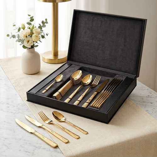 Imperial Fine Tune Gold Cutlery Set 24 Piece