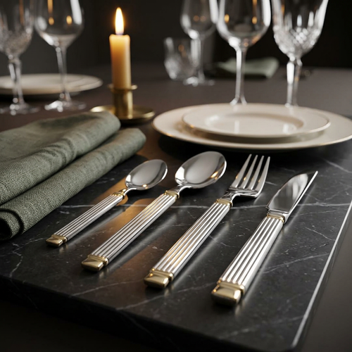 Classic Stainless Steel Cutlery Set 24 Piece