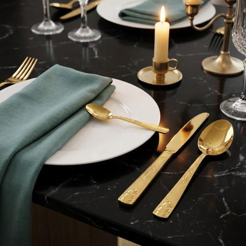 Imperial Fine Tune Gold Cutlery Set 24 Piece