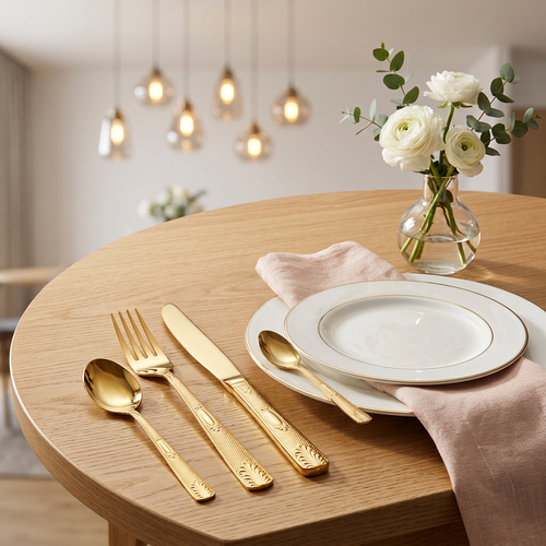 Imperial Fine Tune Gold Cutlery Set 24 Piece