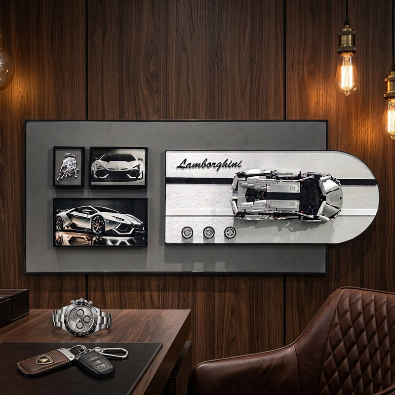 3D Framed Lamborghini Supercar Wall Display