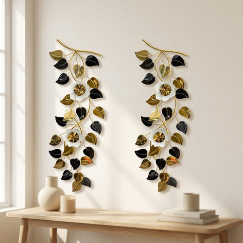 3D Cascading Floral Branch Hanging Mural Set of 2