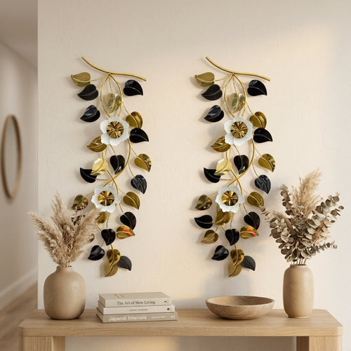 3D Cascading Floral Branch Hanging Mural Set of 2