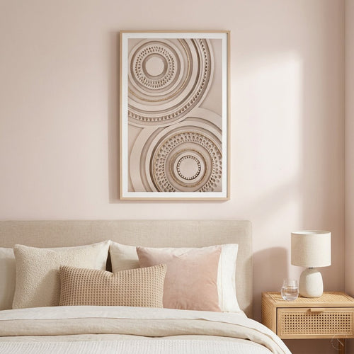 Elegant Orbit 3D Textured Canvas Art
