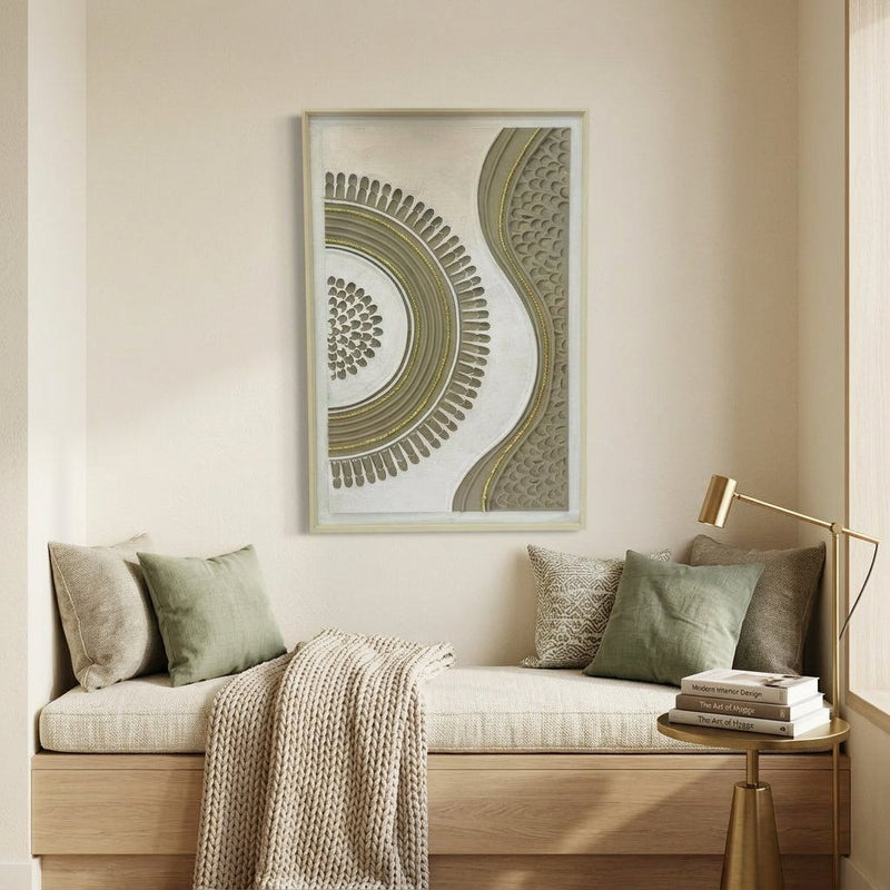 Sage & Solstice 3D Textured Framed Canvas Art