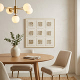 Elegant Square 9-Piece Grid Canvas Wall Art