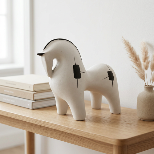 Nordic Minimalist Horse Figurine
