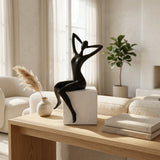 The Daydreamer Abstract Sitting Figure Sculpture