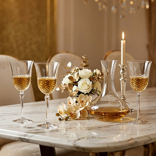 Luxury Italian Crystal Wine Glasses