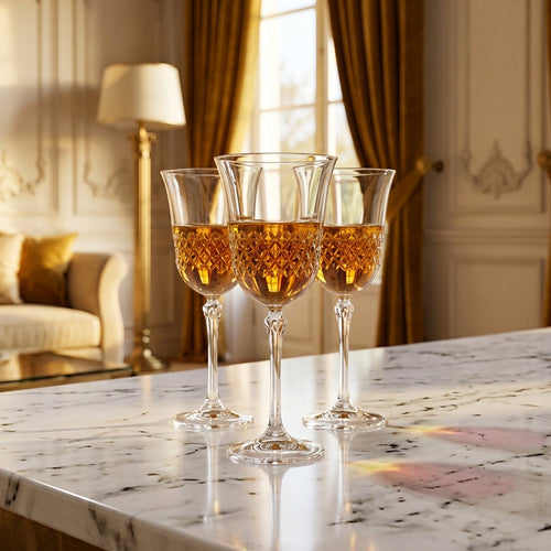 Luxury Italian Crystal Fine Dining Wine Glasses