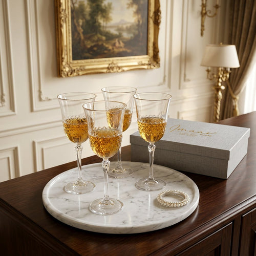 Luxury Italian Crystal Fine Dining Wine Glasses