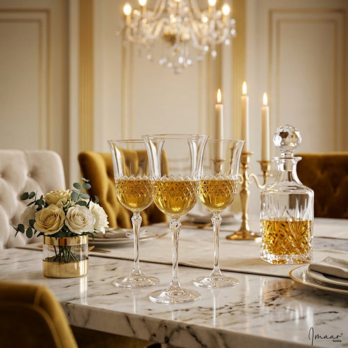Luxury Italian Crystal Fine Dining Wine Glasses