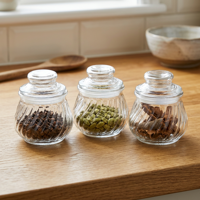Compact Food Canister Set of 3
