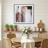 Elegant Rose Quartz Abstract Canvas