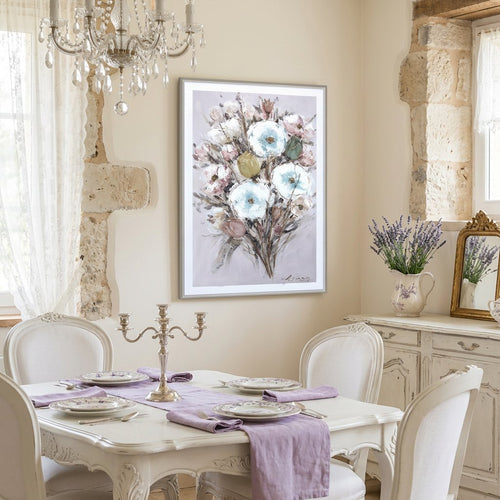 Vertical Floral Canvas Wall Art