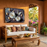 Elegant Enchanted Garden 3D Embossed Canvas Art