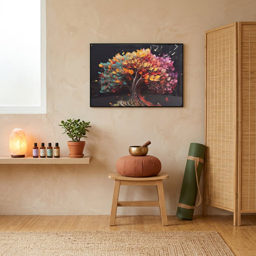 Elegant Luxury Rainbow Prism Tree Artwork
