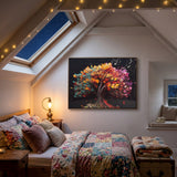 Elegant Luxury Rainbow Prism Tree Artwork