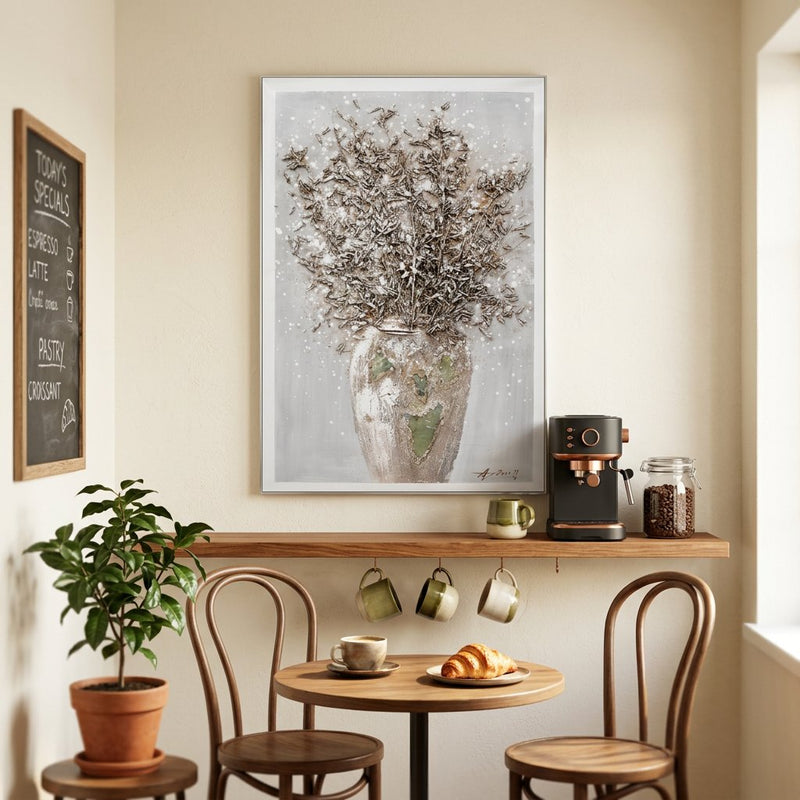 Antique Blossom Vase 3D Canvas Wall Art