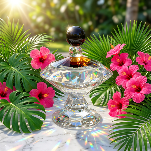 Luxe Diamond-Cut Crystal Candy & Trinket Jar