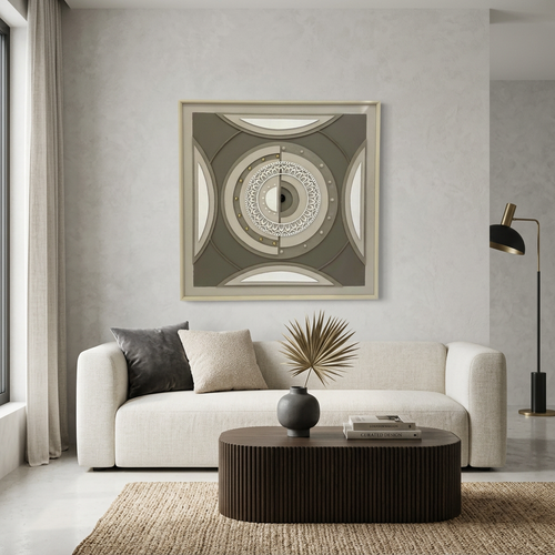 Astral Compass 3D Geometric Mandala Art