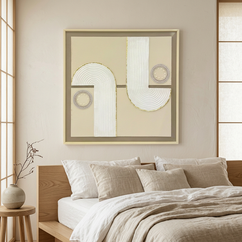 Interlock 3D Textured Canvas Wall Art