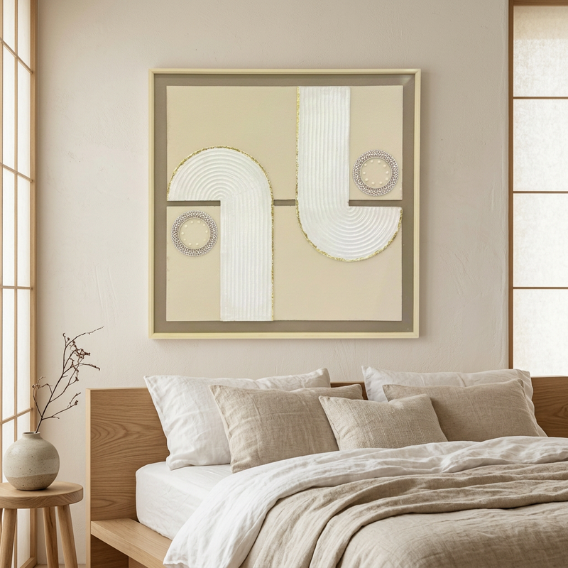 Interlock 3D Textured Canvas Wall Art