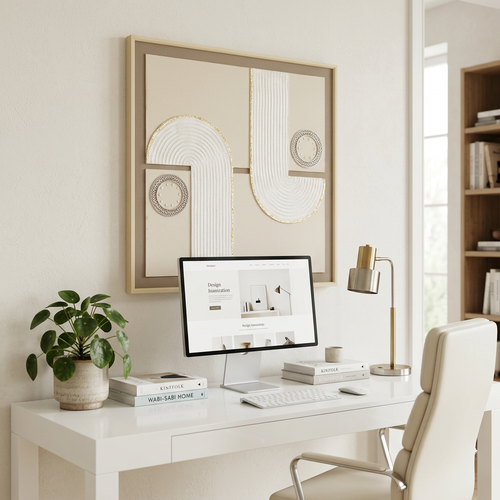 Interlock 3D Textured Canvas Wall Art