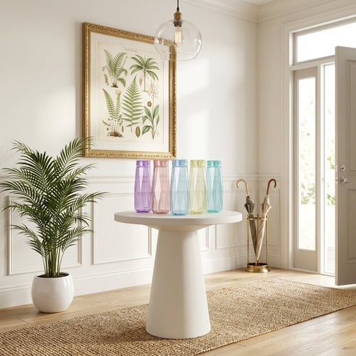 Modern Geometric Diamond Cut Water Bottles