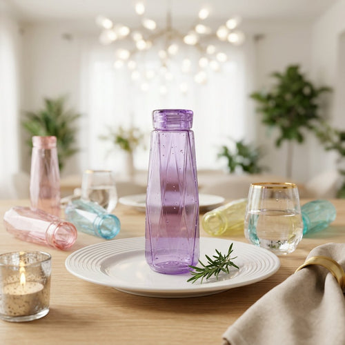 Modern Geometric Diamond Cut Water Bottles