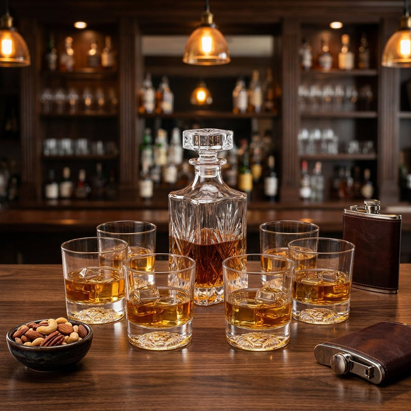 Luxury Lion Head Base Whiskey Glasses Set of 6