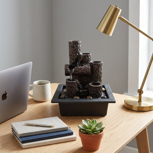 Timberland Cascading Desktop Resin Water Fountain