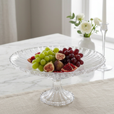 Luxury 13-Inch Crystal-Cut Pedestal Bowl 13 Inch