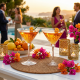 Dual Textured Cocktail Glasses Set of 4