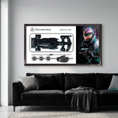 Grand Prix Lewis Hamilton Mercedes-AMG F1 Wall Art