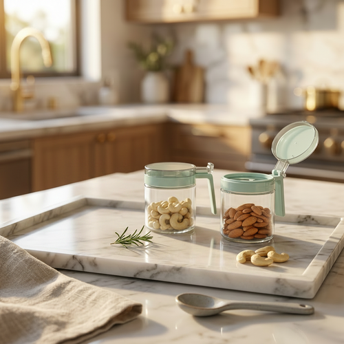 Fresh Breeze Container Trio with Handle & Flip-Top Lid 3 Piece