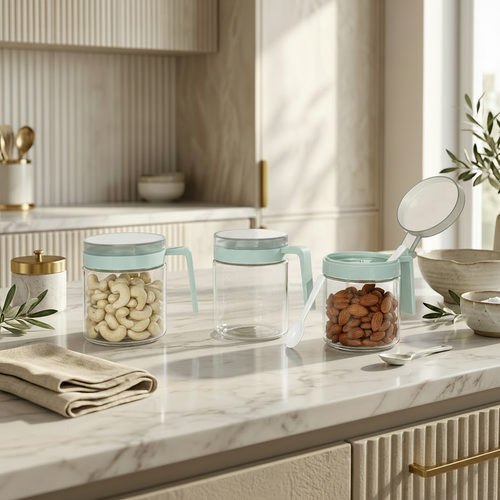 Fresh Breeze Container Trio with Handle & Flip-Top Lid 3 Piece