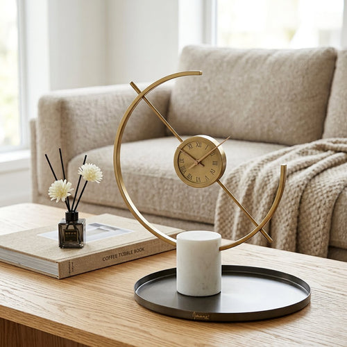 Abstract Open Ring Desk Clock