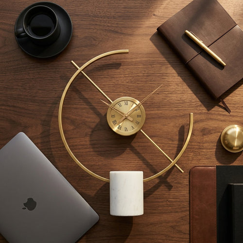 Abstract Open Ring Desk Clock