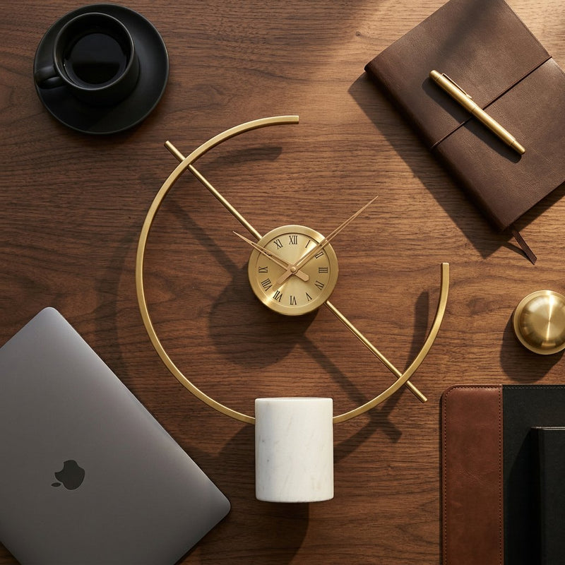 Abstract Open Ring Desk Clock